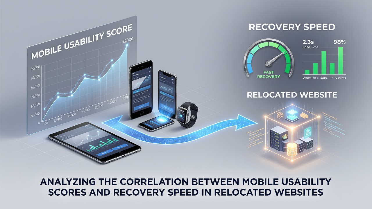 Analyzing the Correlation Between Mobile Usability Scores and Recovery Speed in Relocated Websites